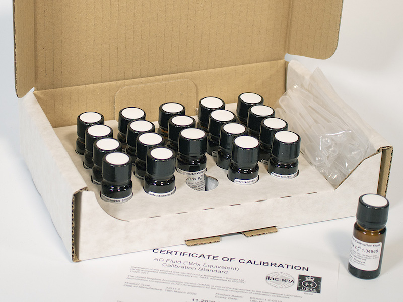 Bellingham + Stanley box of refractometer calibration materials