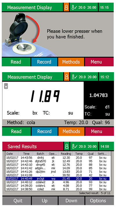 RFM300-M Refractometer display